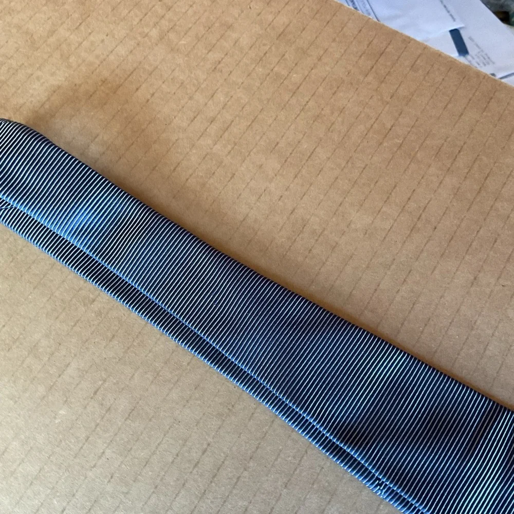 Striped Blue and White Tie‎